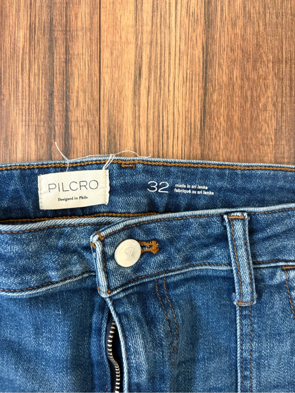 Pilcro Horizon Blue Wide-Leg Jeans - Picture 5 of 6